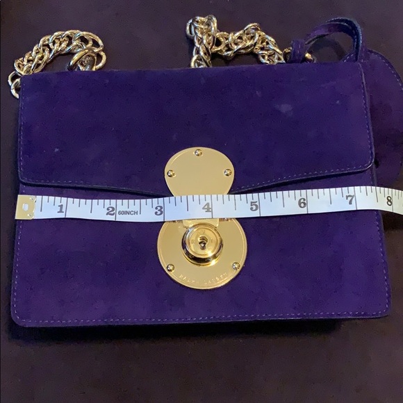 Authentic RUNWAY Ralph Lauren suede purse - Picture 7 of 8